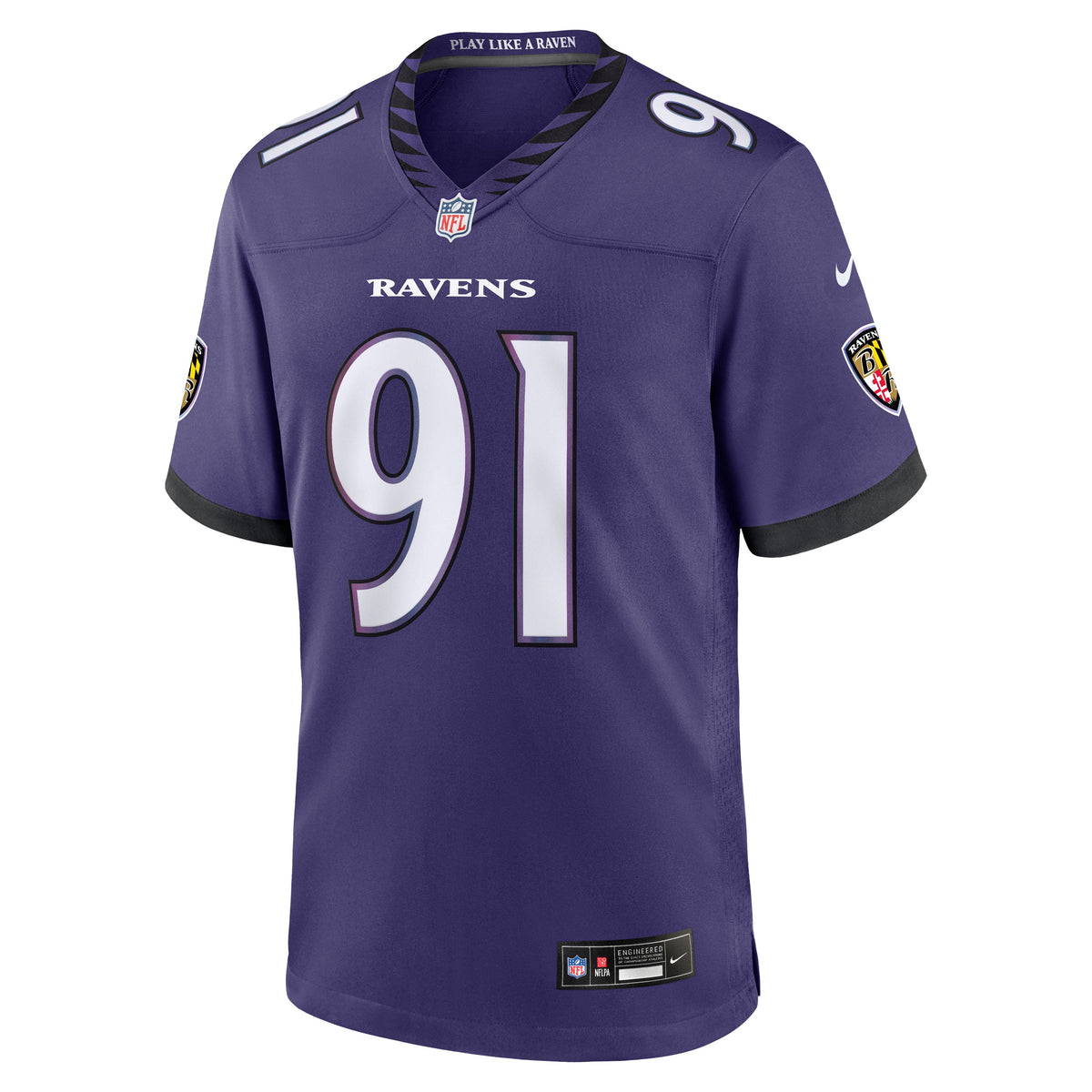 Men's Baltimore Ravens Trey Hendrickson Black Alternate Jersey