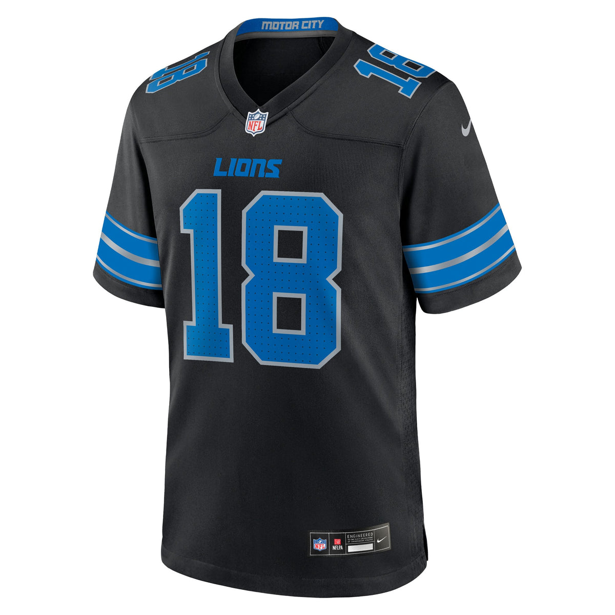 Men's Detroit Lions Isaac TeSlaa Blue Game Player Jersey