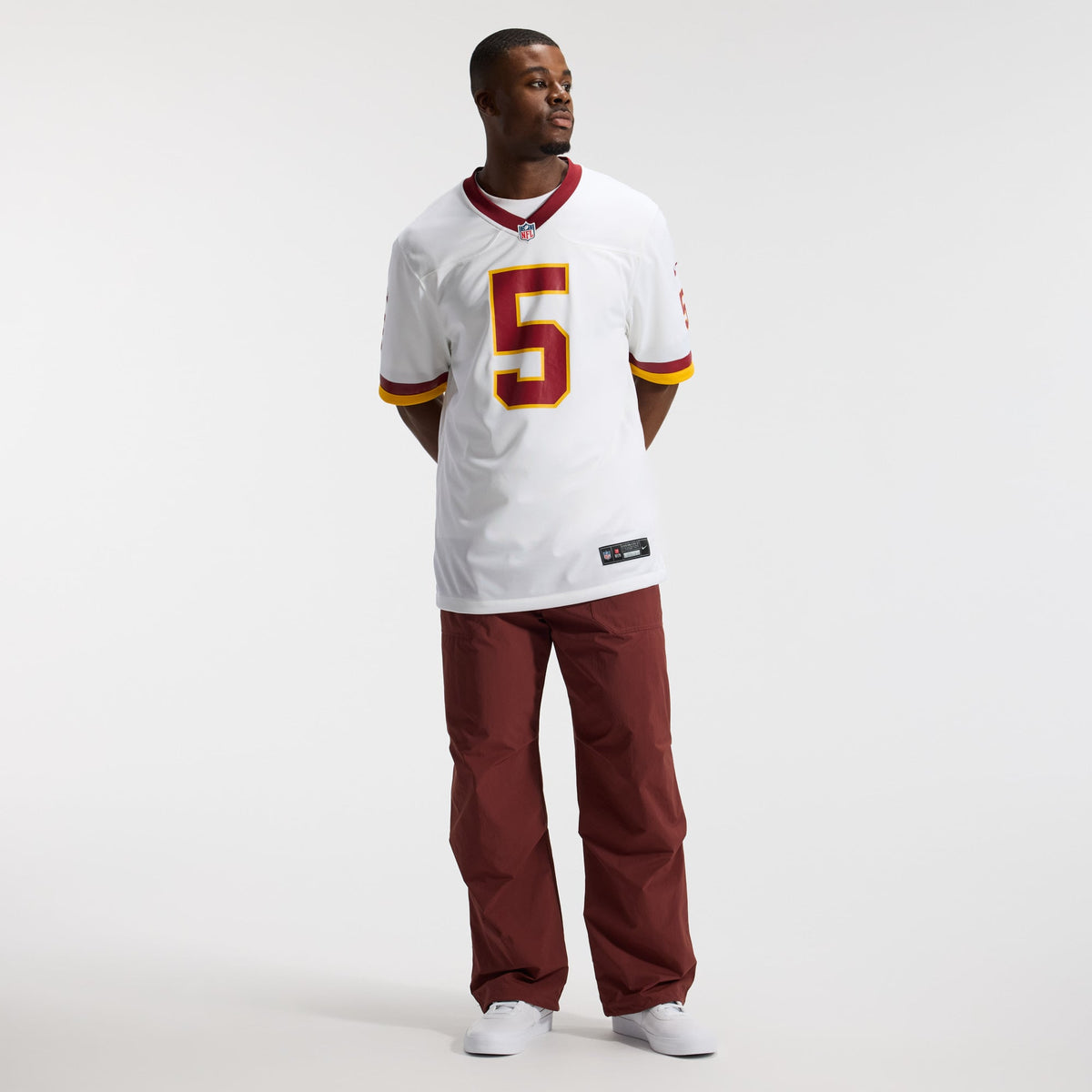 Hail Raiser Men's Washington Commanders Jayden Daniels Black Alternate Jersey