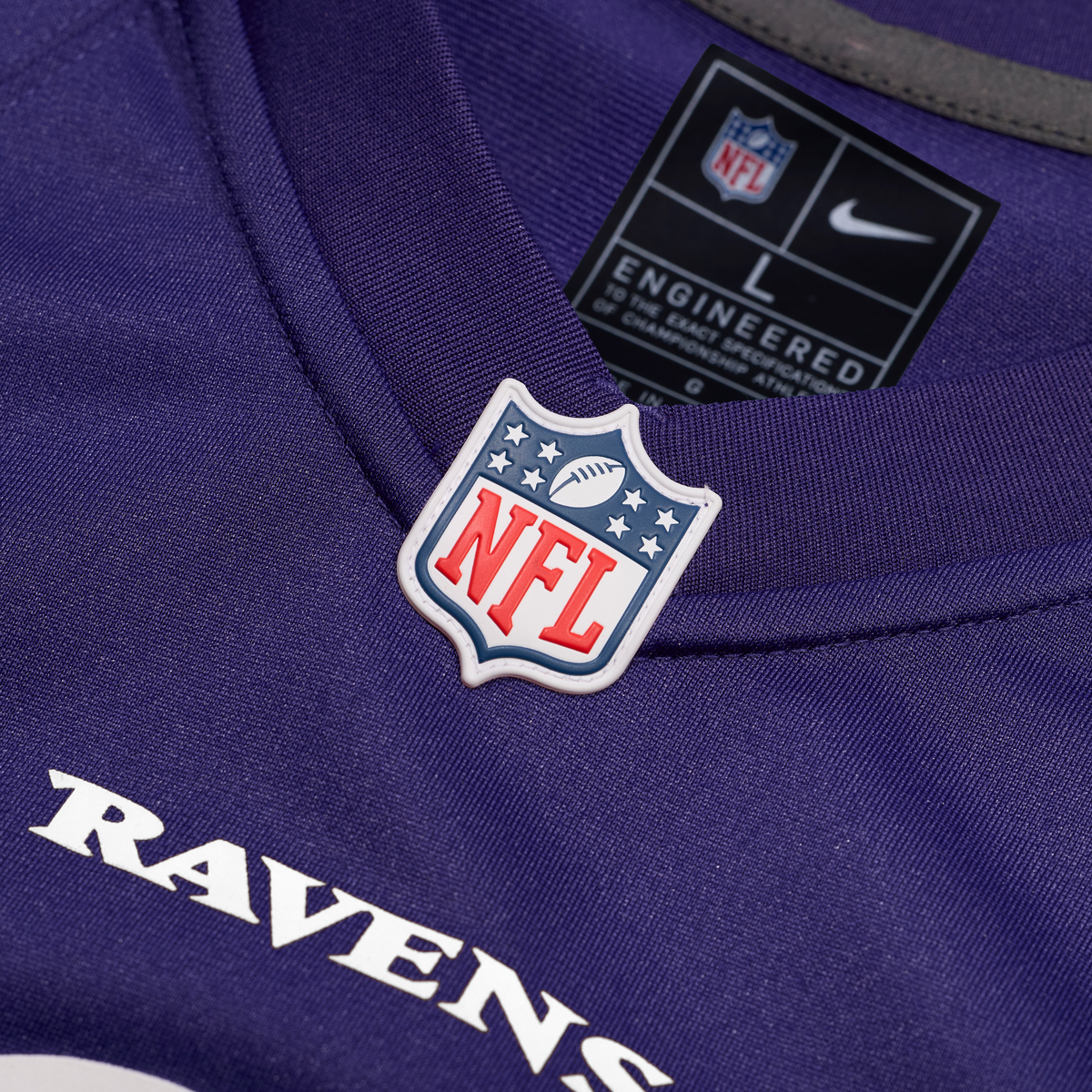 Men's Baltimore Ravens Jay Higgins IV Purple Team Jersey