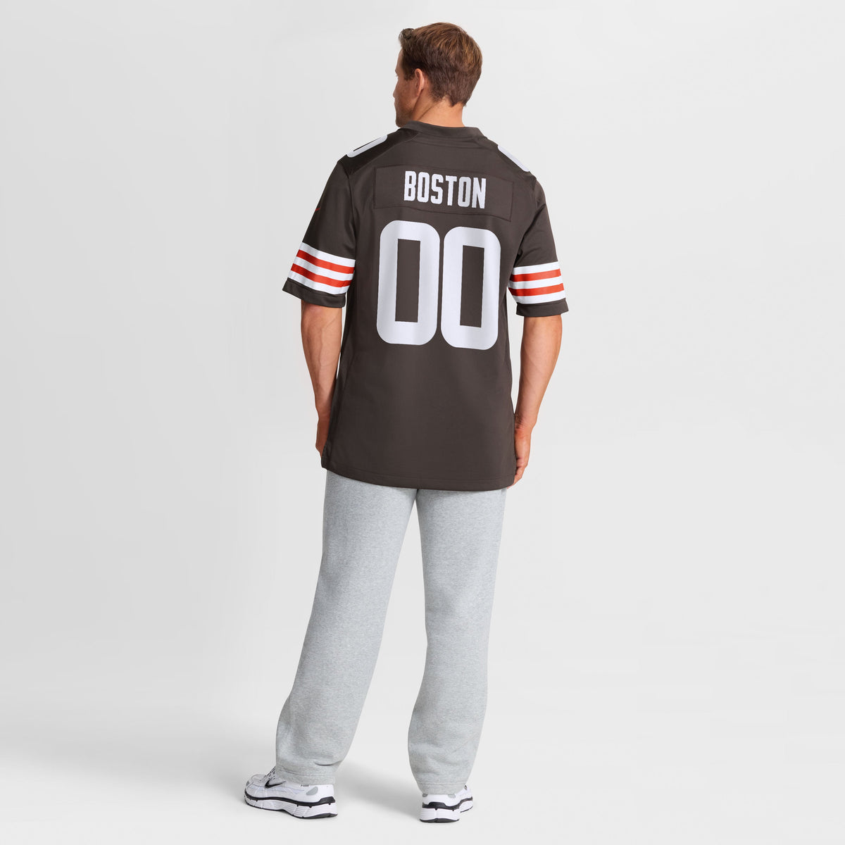 Men's Cleveland Browns Denzel Boston Brown Jersey