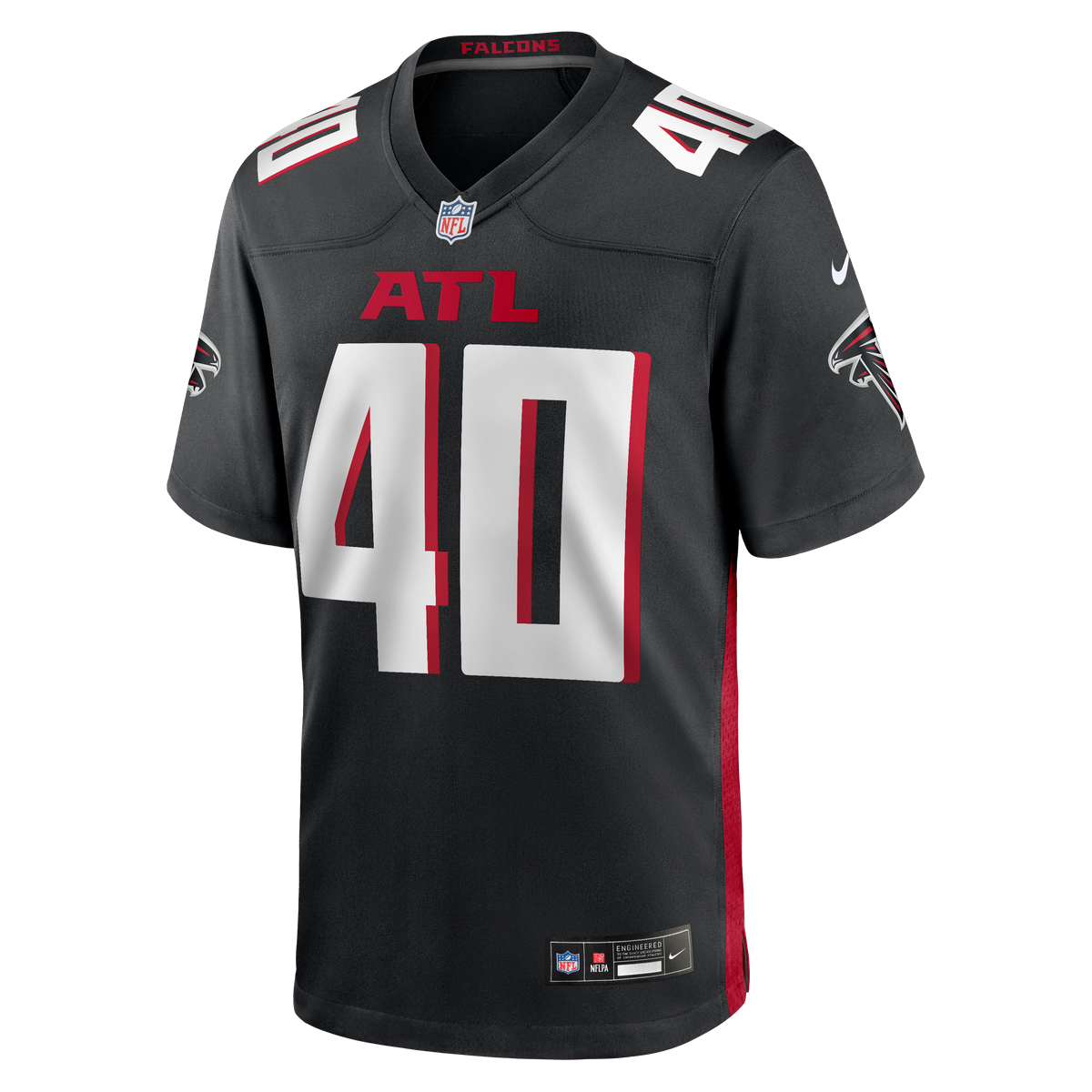 Men's Atlanta Falcons JD Bertrand Black Team Jersey