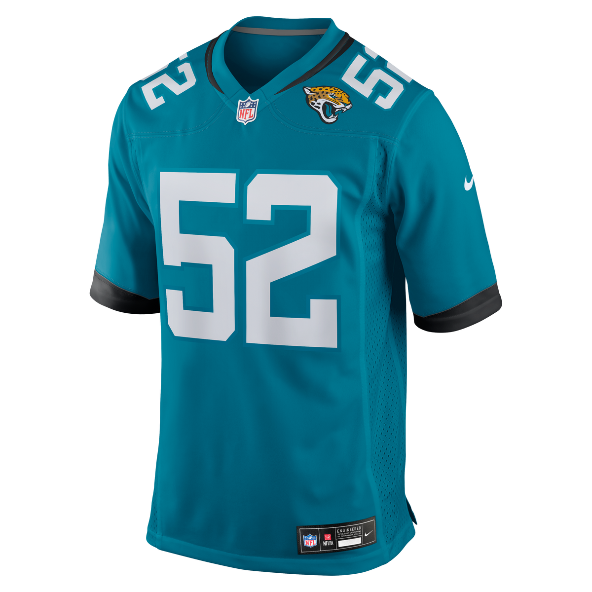 Men's Jacksonville Jaguars DaVon Hamilton Black Jersey