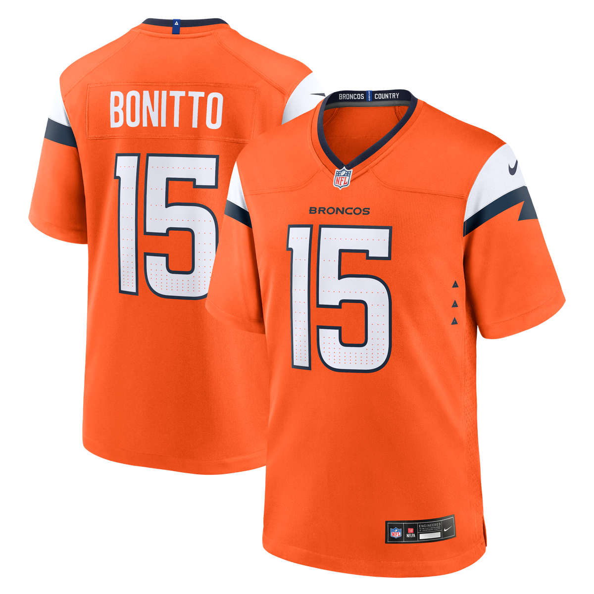 Men's Denver Broncos Nik Bonitto Navy Alternate Jersey