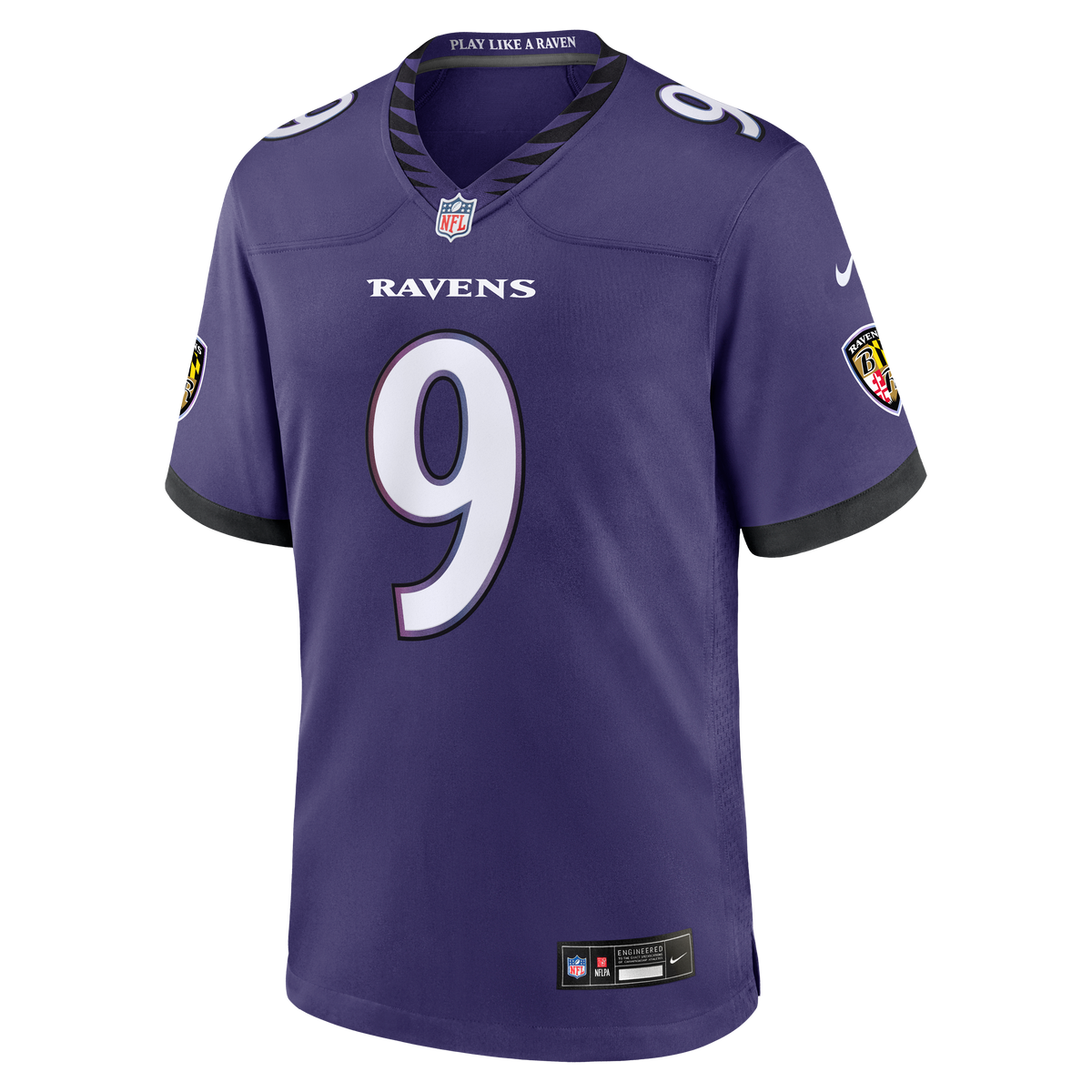 Men's Baltimore Ravens Zion Young Purple Team Jersey