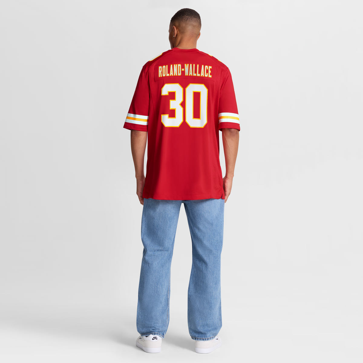 Men's Kansas City Chiefs Chris Roland Wallace Red Jersey