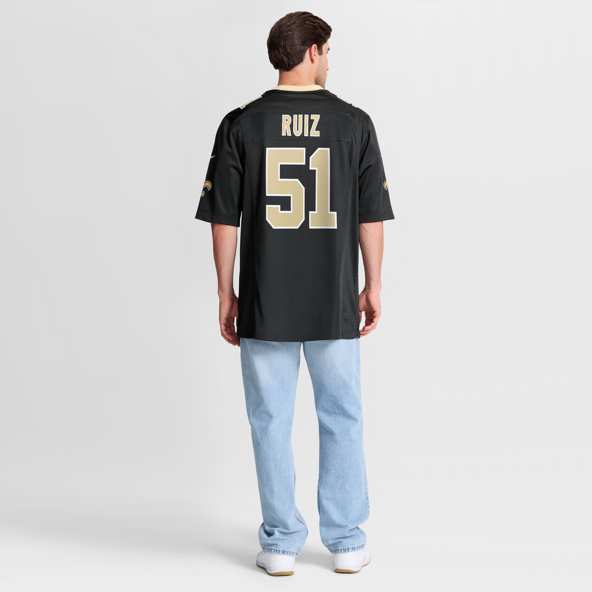 Men's New Orleans Saints Cesar Ruiz Black Player Jersey