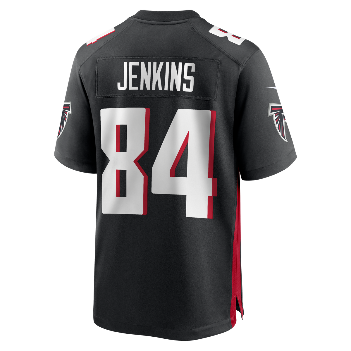 Men's Atlanta Falcons Alfred Jenkins Black Game Retired Player Jersey