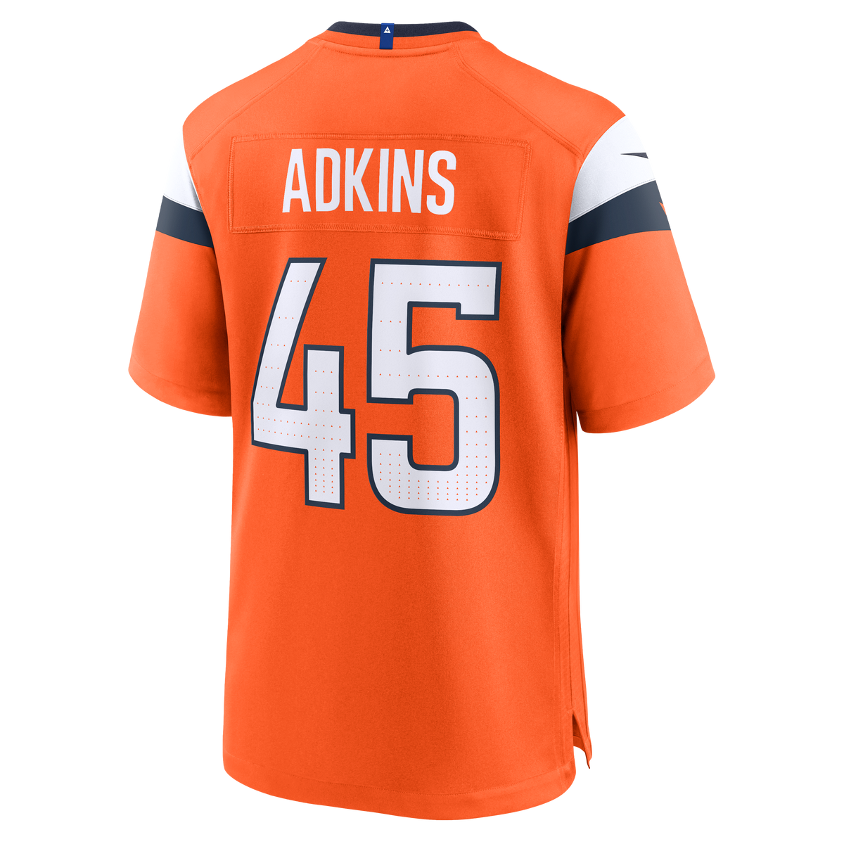 Men's Denver Broncos Nate Adkins Orange Team Jersey