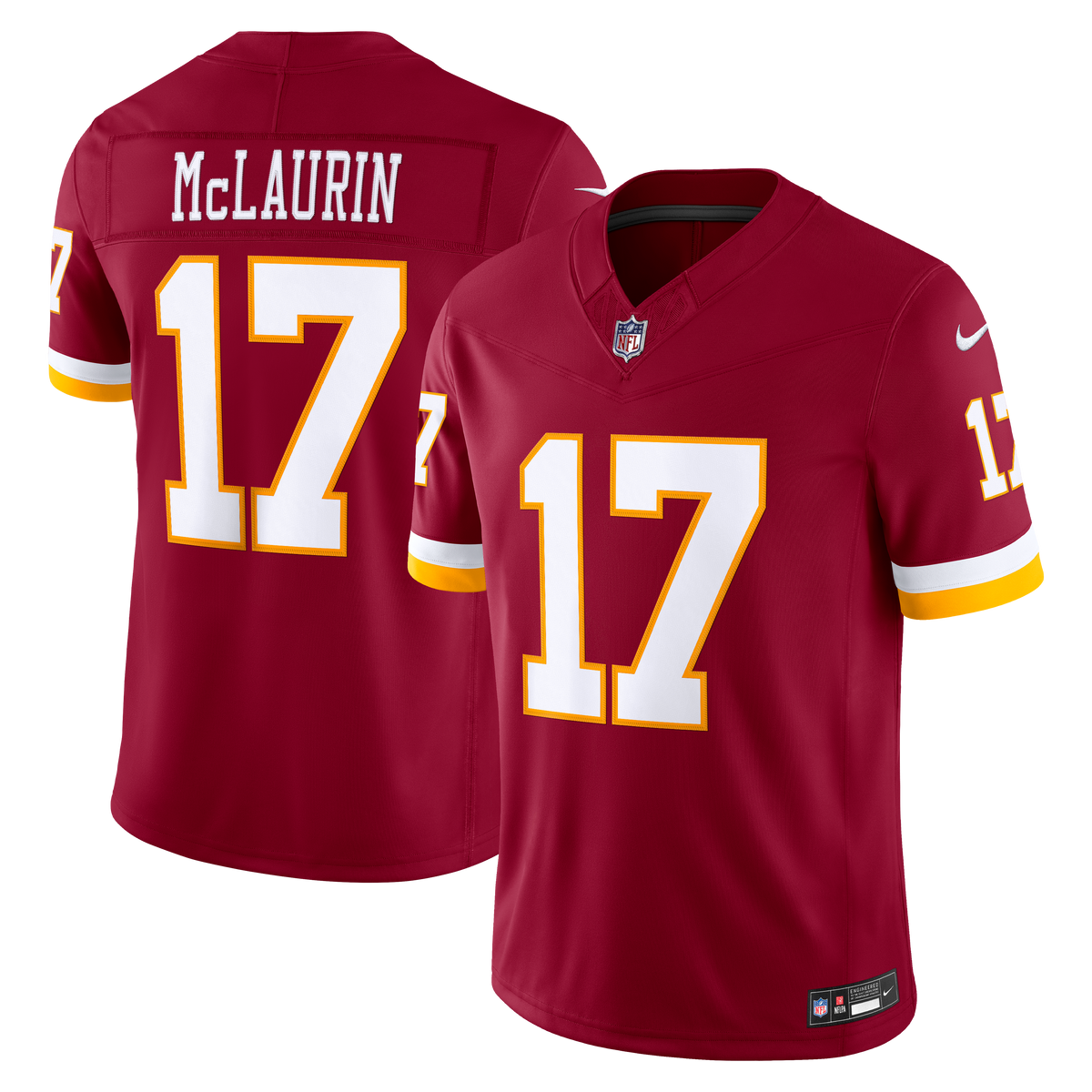 Men's Washington Commanders Terry McLaurin White Stitched Jersey