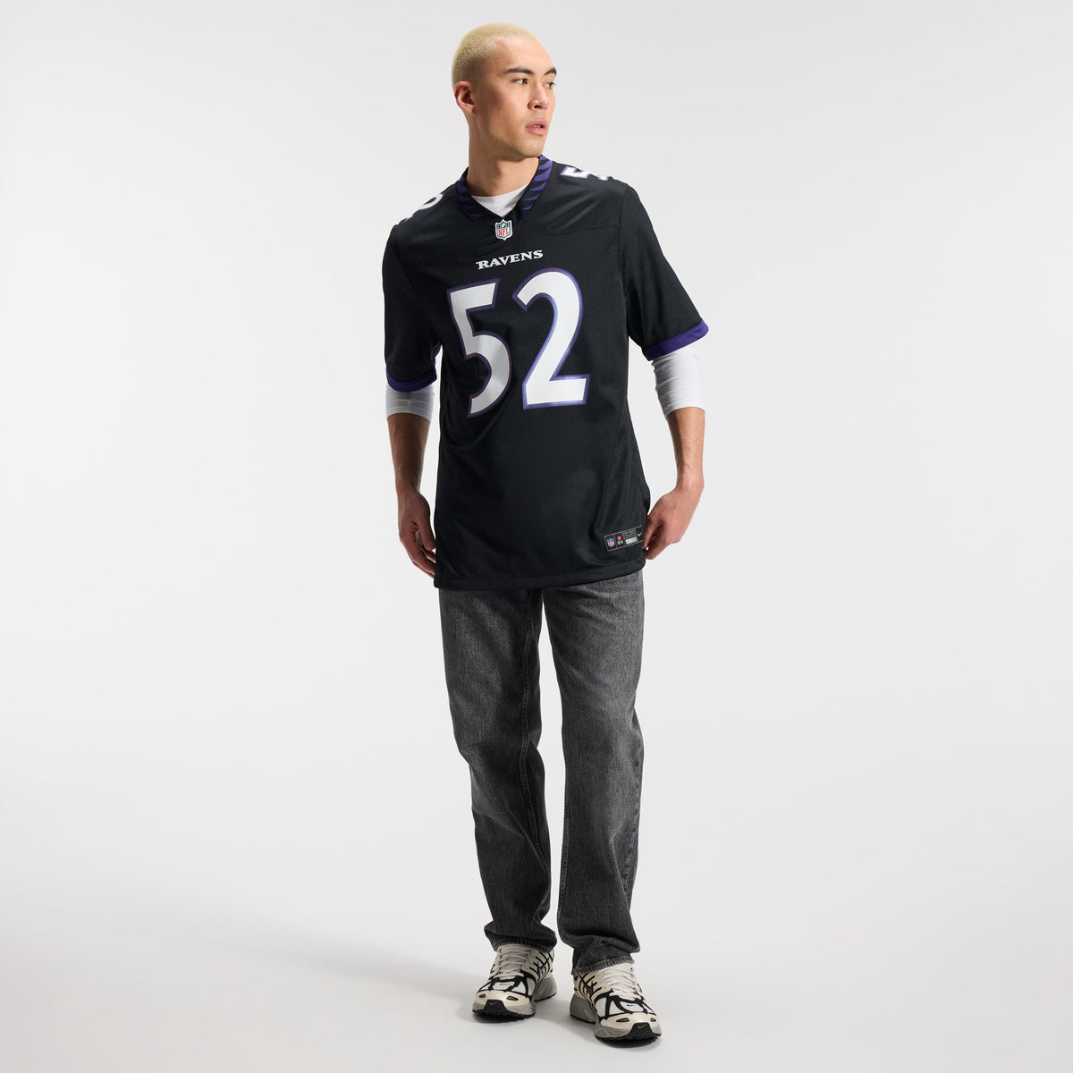 Men's Baltimore Ravens Ray Lewis Black Alternate Retired Player Jersey