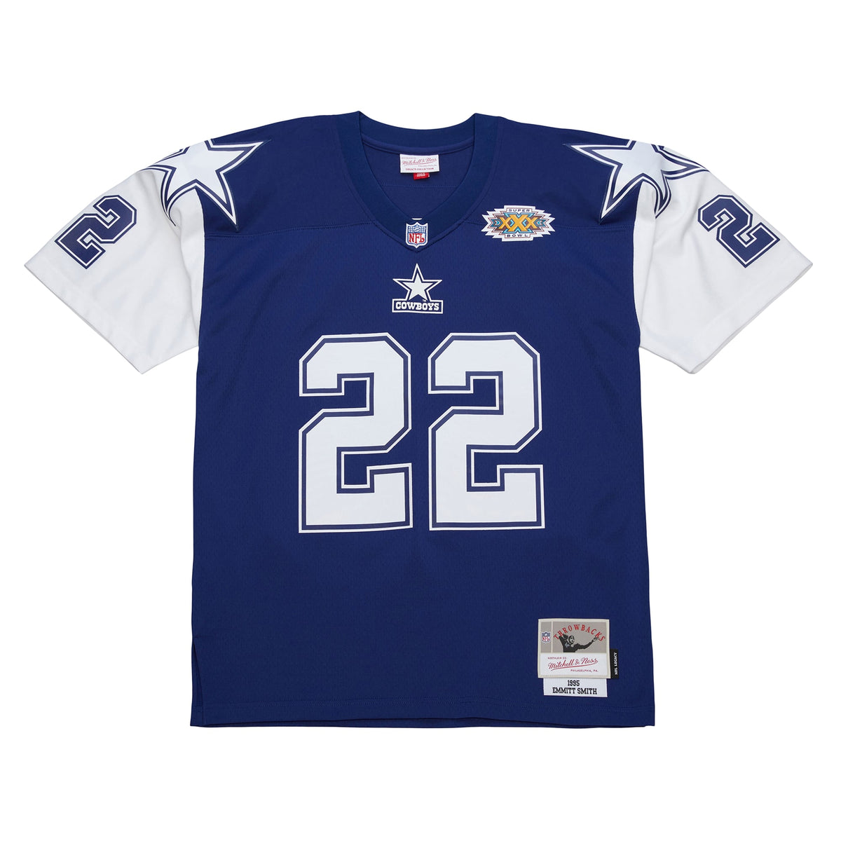 Men's Dallas Cowboys Emmitt Smith Navy 1995 Legacy Replica Jersey
