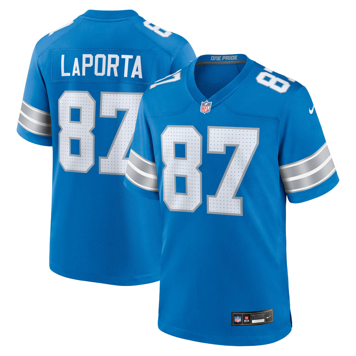 Men's Detroit Lions Sam LaPorta Black 2nd Alternate Jersey