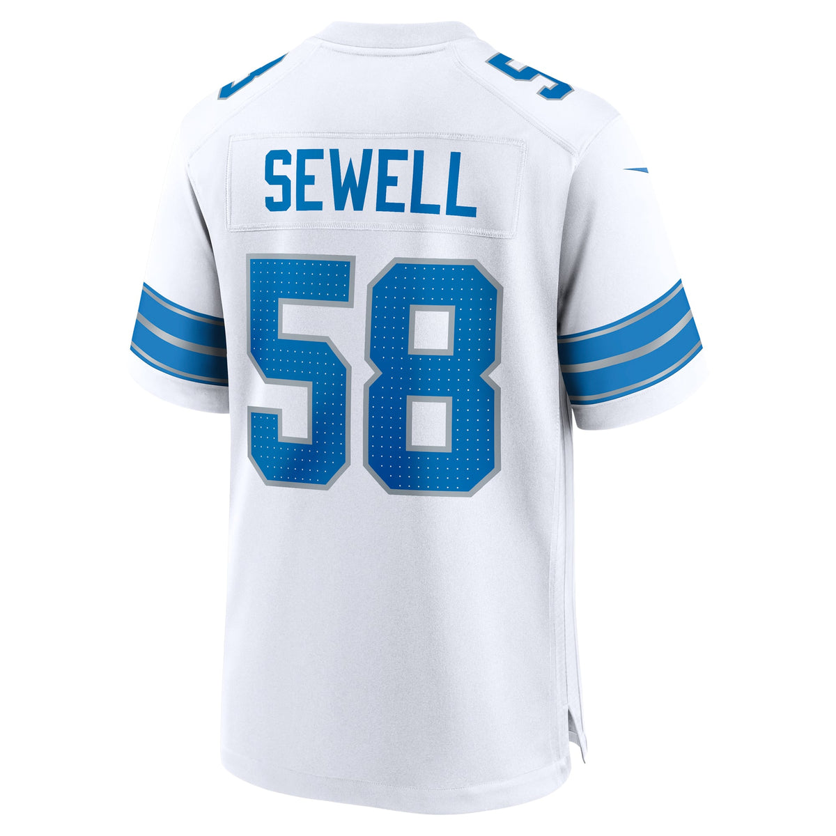 Men's Detroit Lions Penei Sewell White Jersey