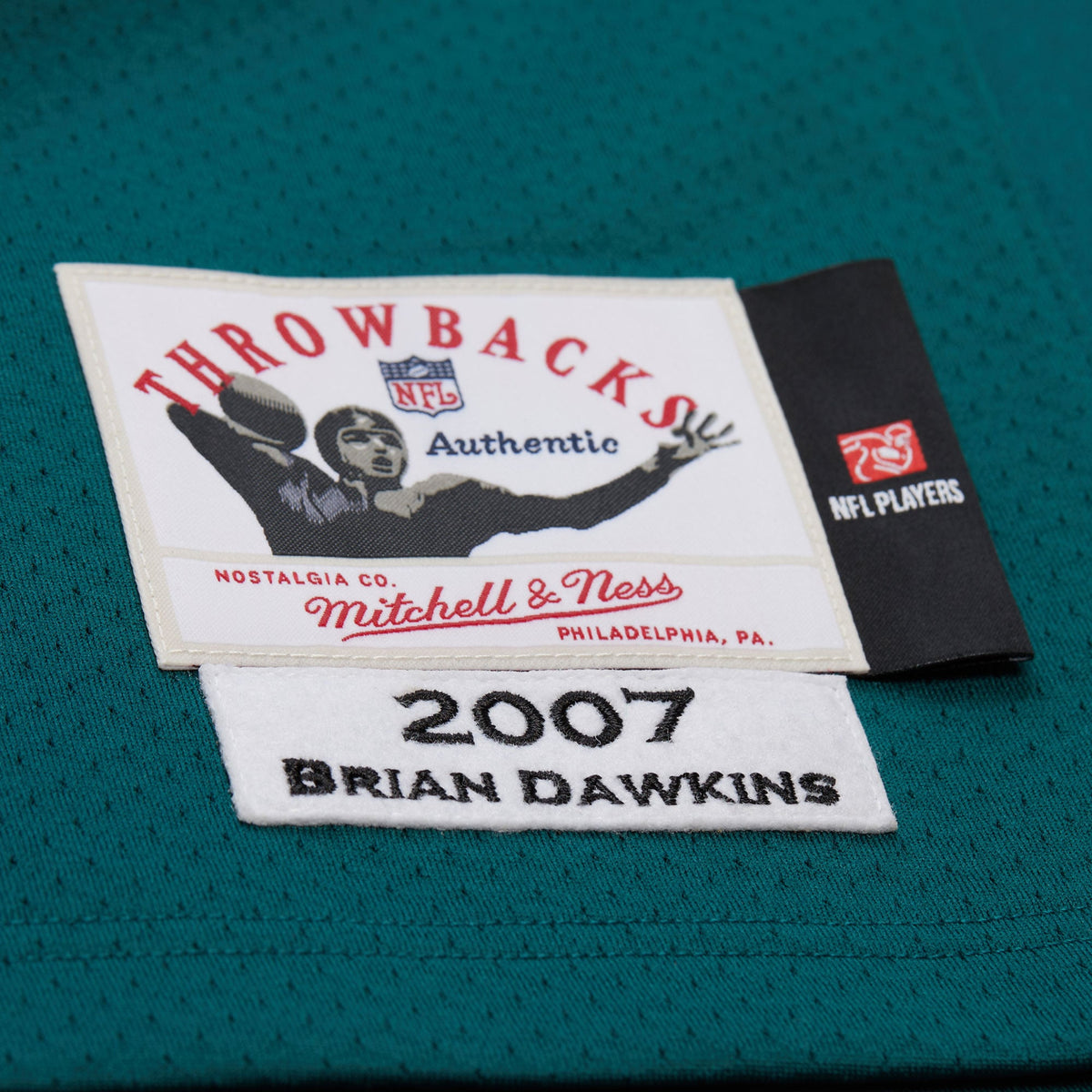 Men's Philadelphia Eagles 1996 Brian Dawkins White Throwback Retired Player Jersey