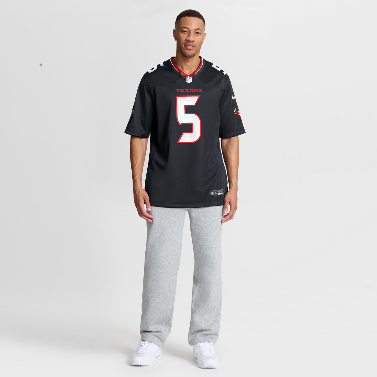 Men's Houston Texans Jalen Pitre Red Alternate Jersey
