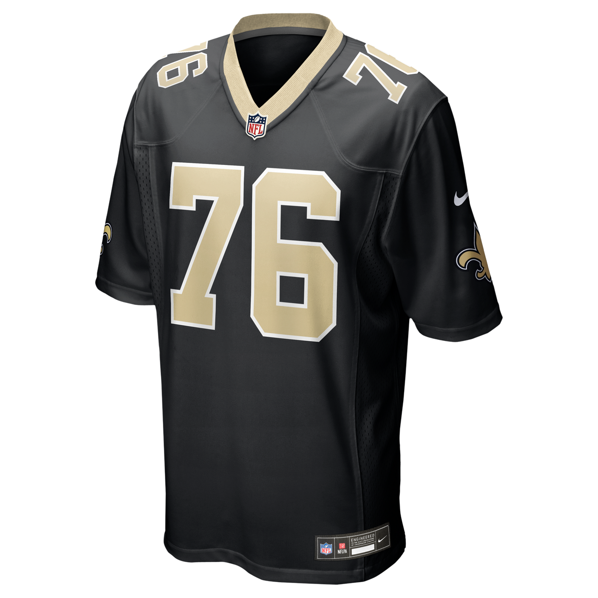 Men's New Orleans Saints David Edwards Black Team Jersey