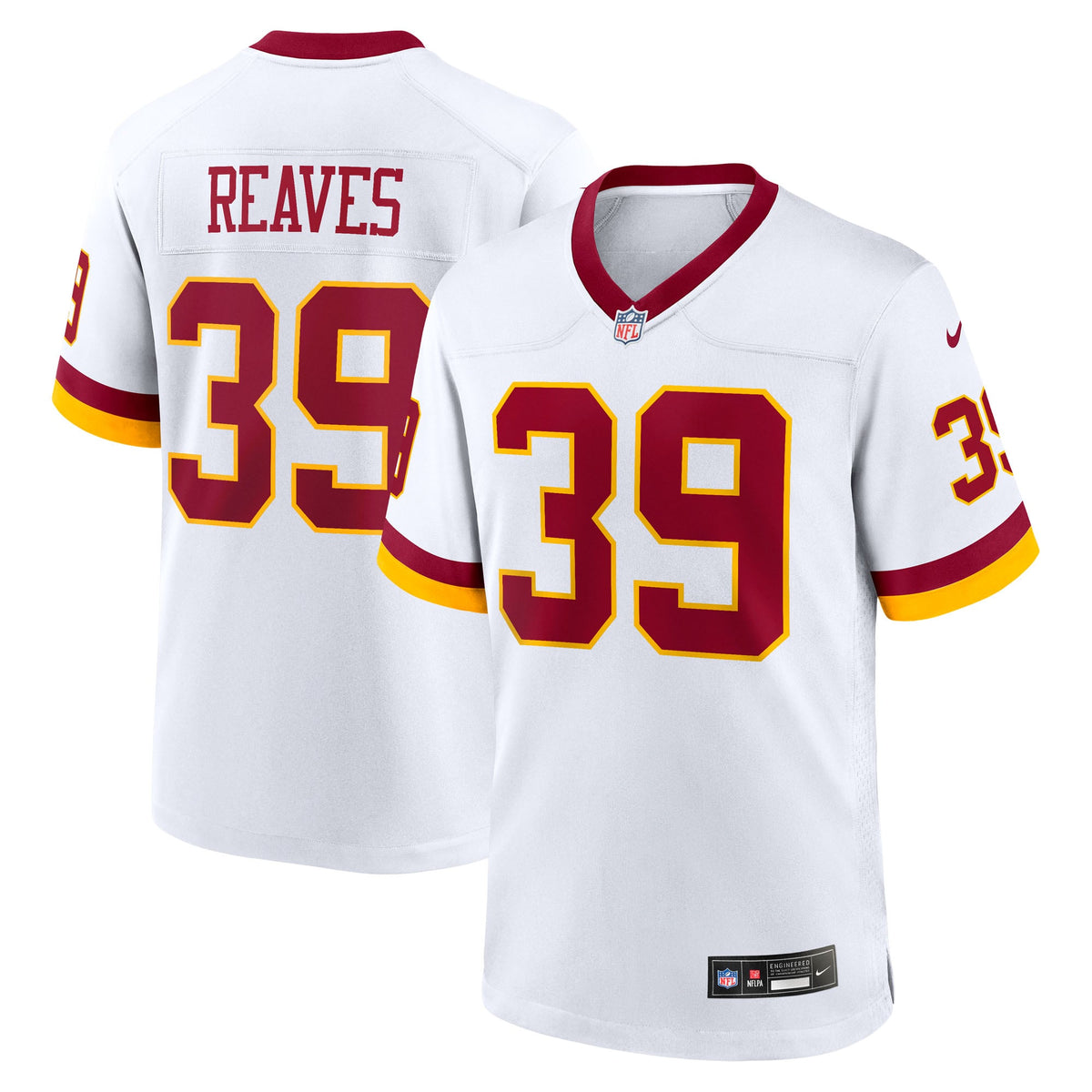 Men's Washington Commanders Jeremy Reaves Burgundy Jersey