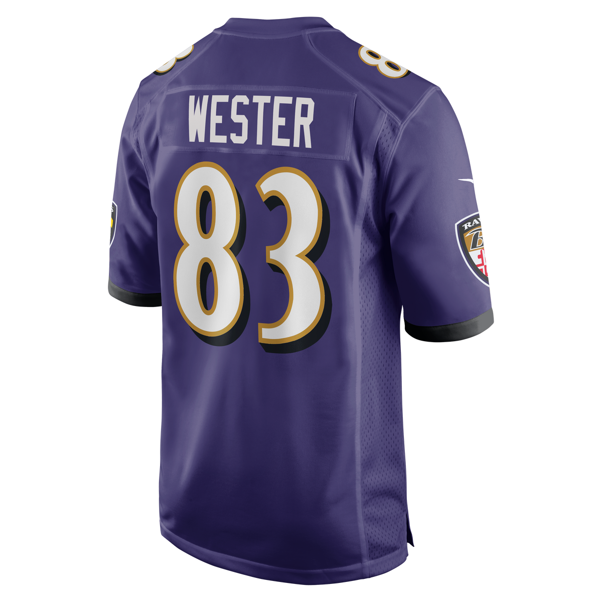 Men's Baltimore Ravens LaJohntay Wester Purple Team Jersey