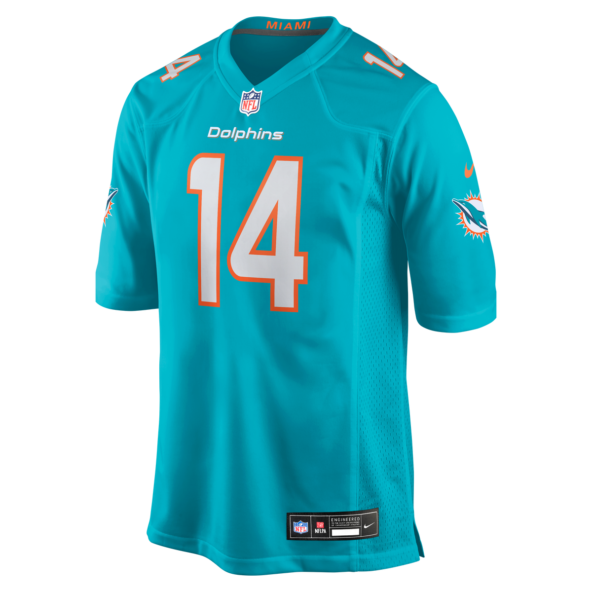 Men's Miami Dolphins Quinn Ewers Aqua Team Jersey