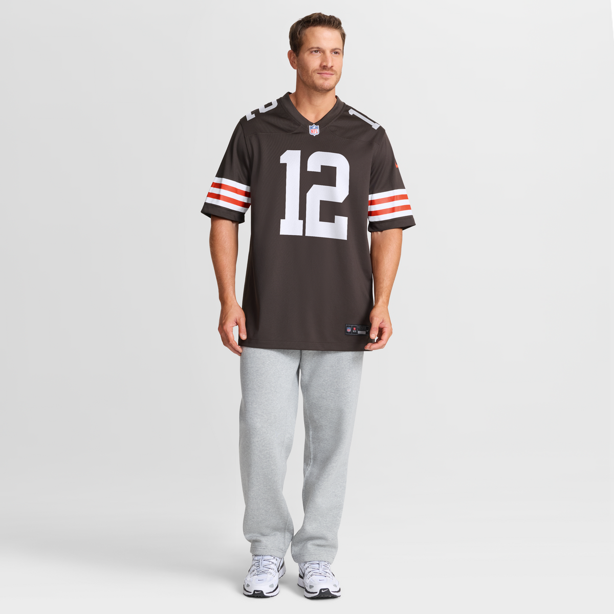 Men's Cleveland Browns Denzel Boston Brown Jersey