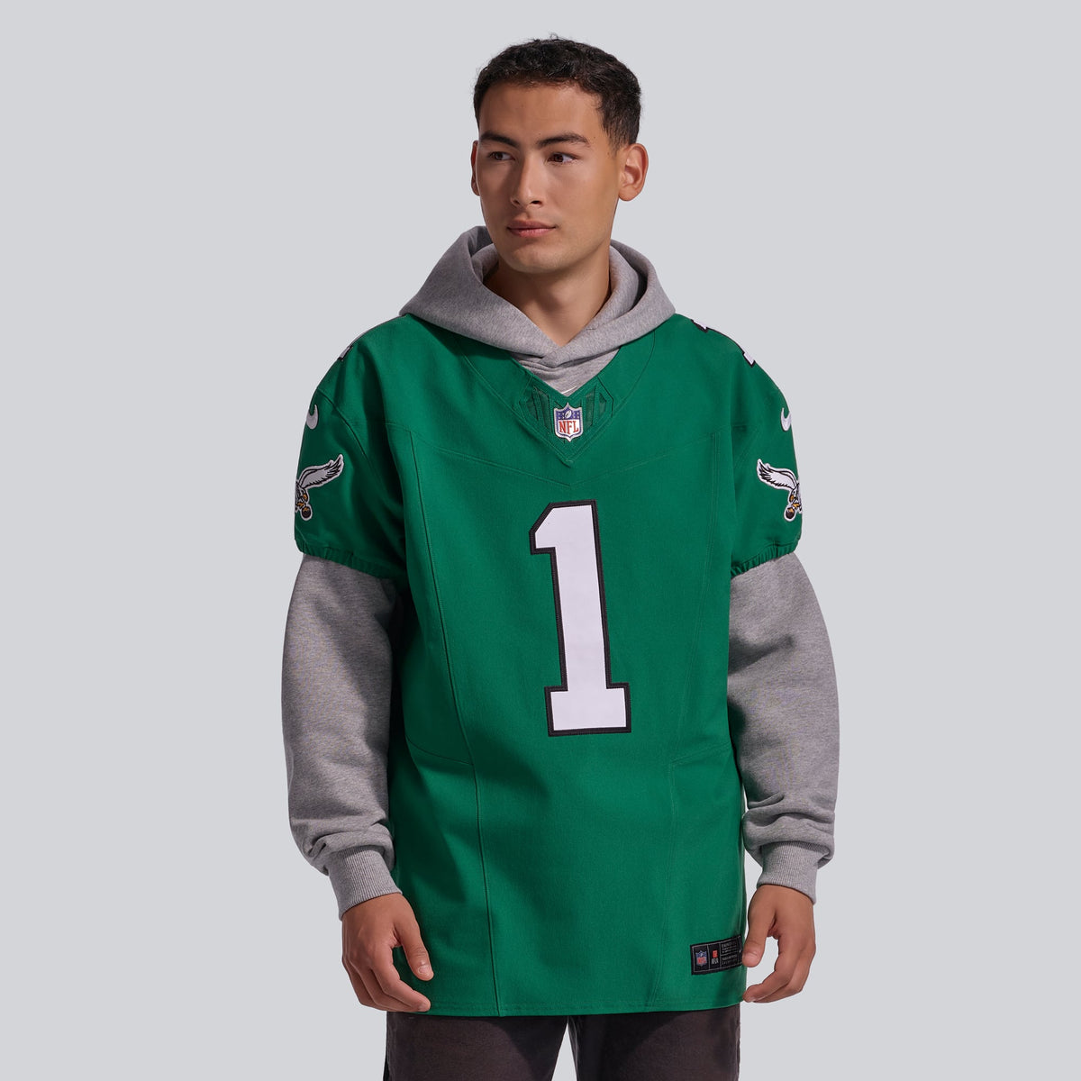 Men's Philadelphia Eagles Jalen Hurts Kelly Green Alternate Elite Jersey