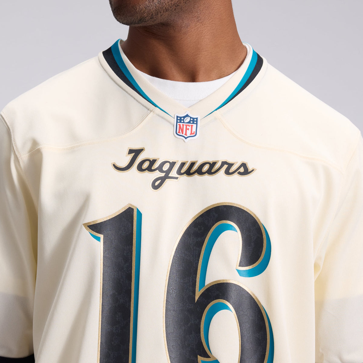 Men's Jacksonville Jaguars Trevor Lawrence Natural 2026 Rivalries Collection Jersey