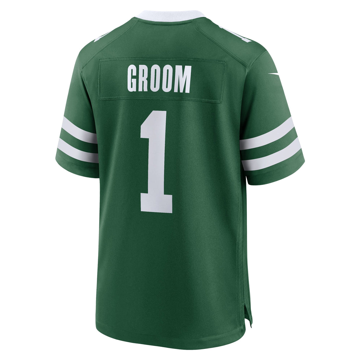 Men's New York Jets Number 1 Groom Legacy Green Jersey