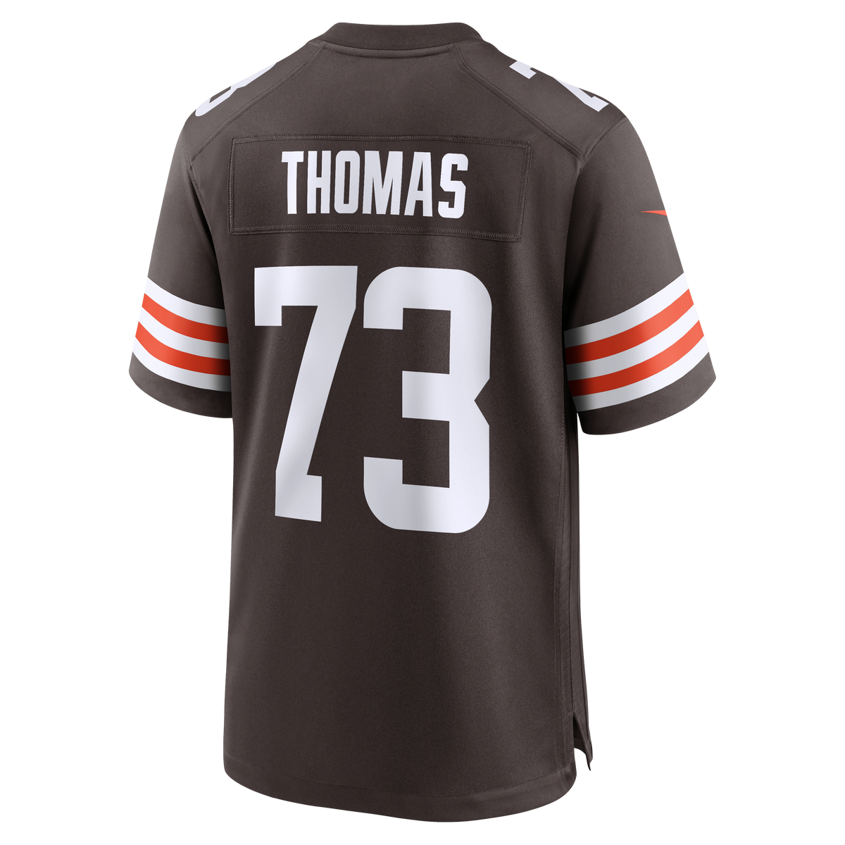 Men's Cleveland Browns Joe Thomas Brown Retired Game Player Jersey