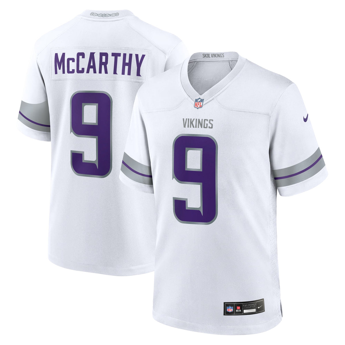 Men's Minnesota Vikings J J McCarthy Purple Player Jersey