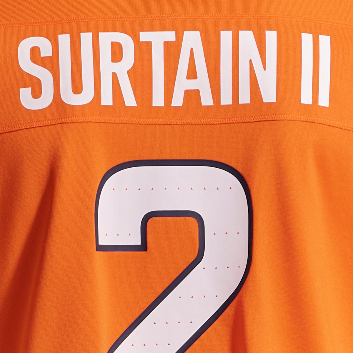 Men's Denver Broncos Patrick Surtain II Orange Team Jersey