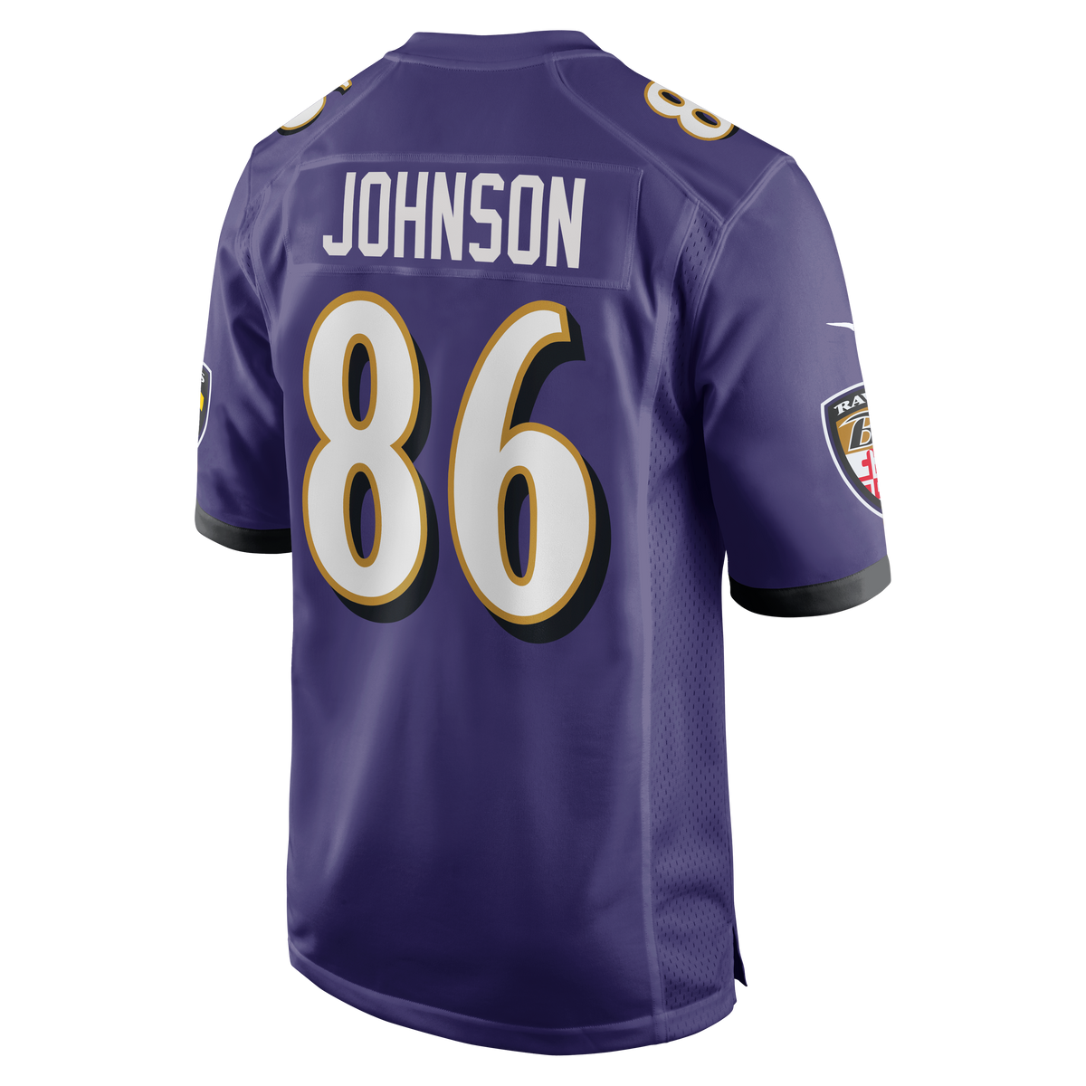 Men's Baltimore Ravens Cornelius Johnson Purple Team Jersey
