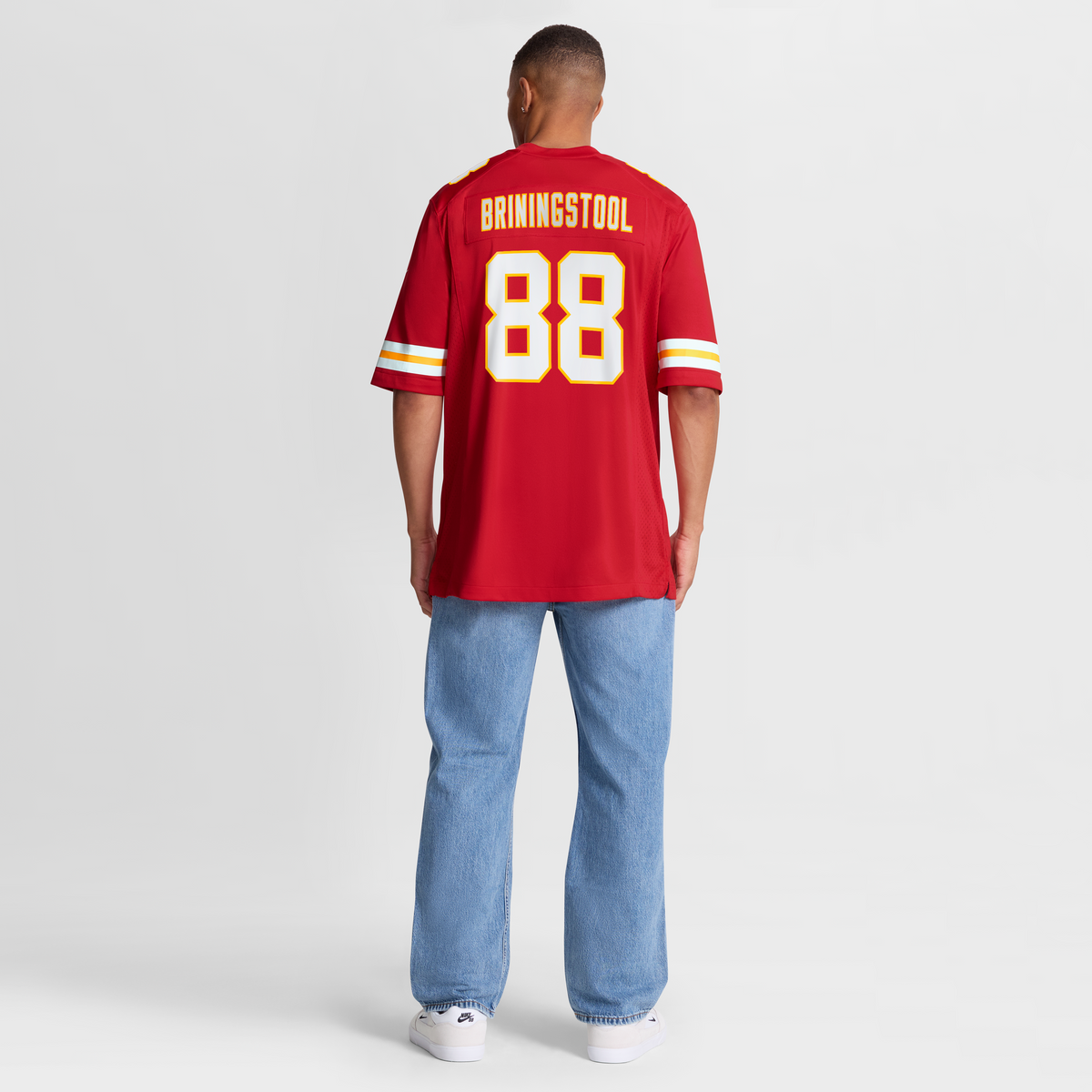 Men's Kansas City Chiefs Jake Briningstool Red Team Jersey