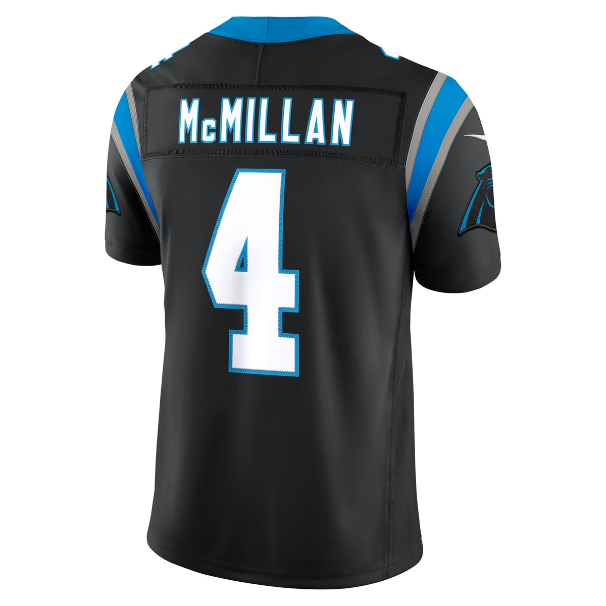 Men's Carolina Panthers Tetairoa McMillan Black Team Stitched Jersey