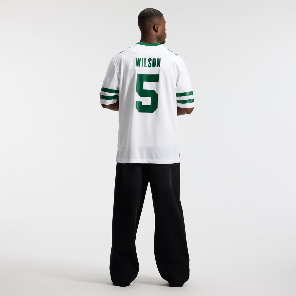 Men's New York Jets Garrett Wilson Legacy White Jersey