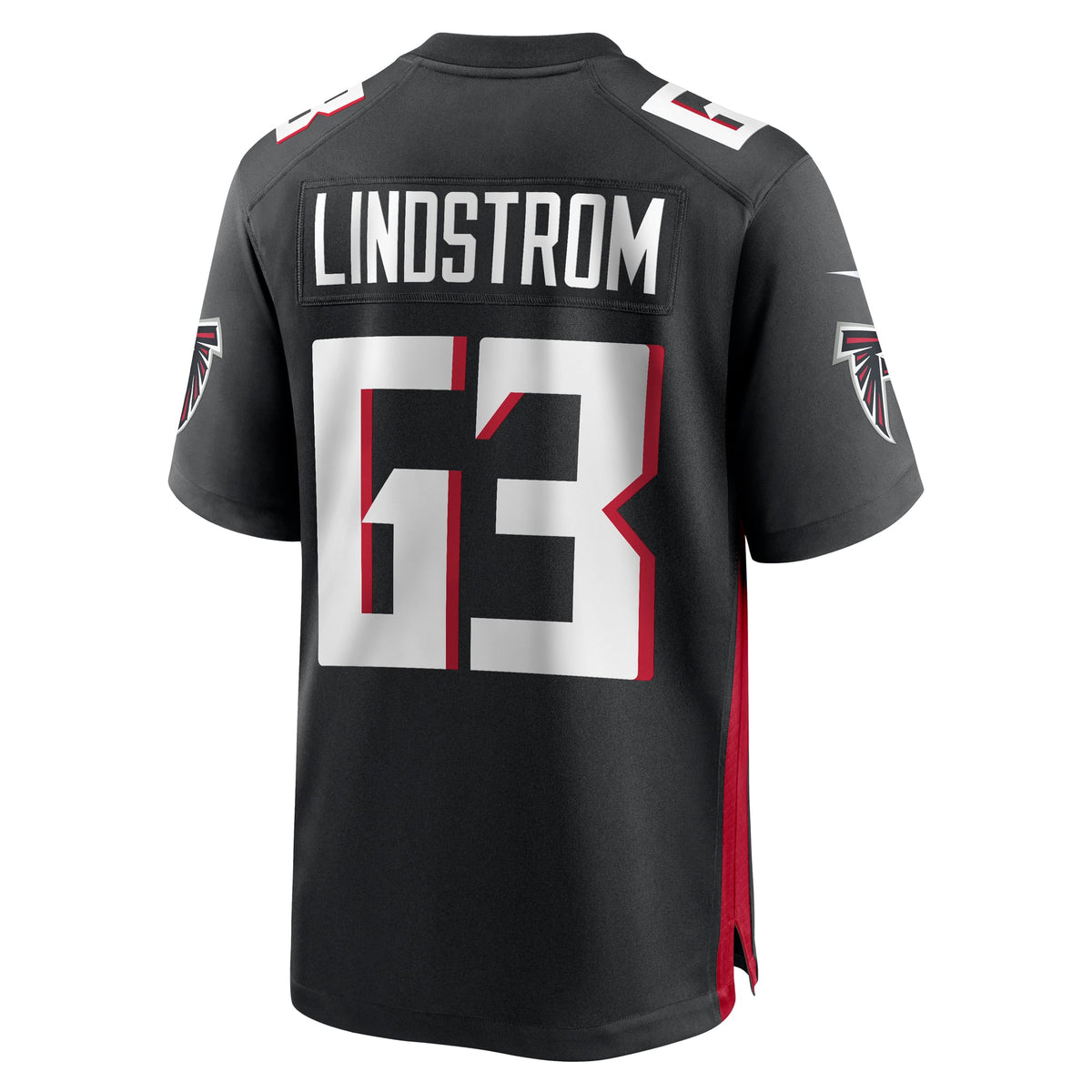 Men's Atlanta Falcons Chris Lindstrom Black Team Jersey