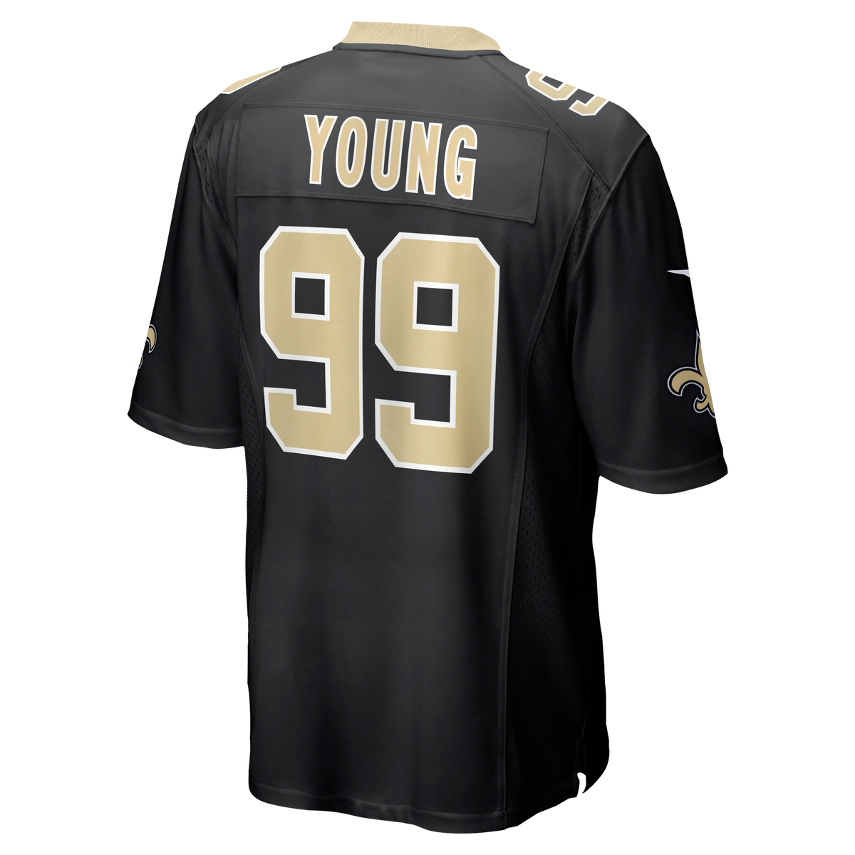 Men's New Orleans Saints Chase Young Black Jersey