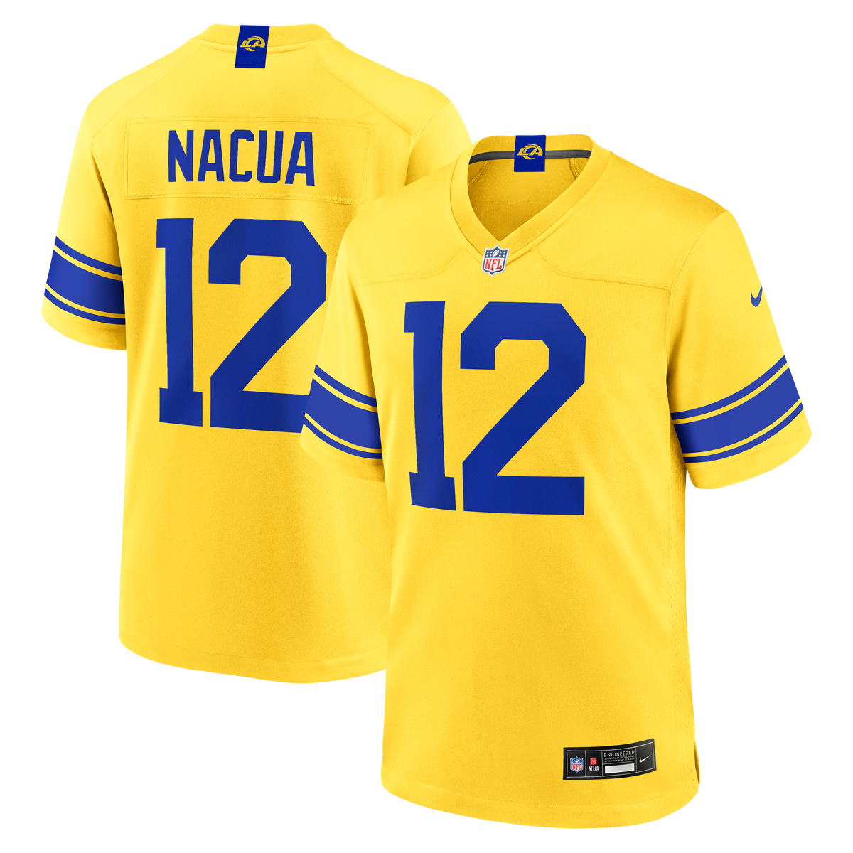 Men's Los Angeles Rams Puka Nacua White White Game Player Jersey