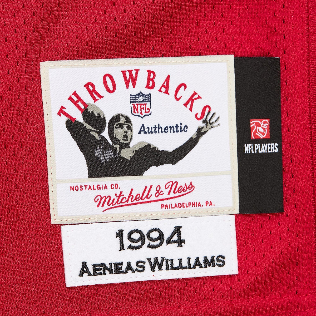 Men's Arizona Cardinals 1994 Aeneas Williams Cardinal Throwback Retired Player Jersey
