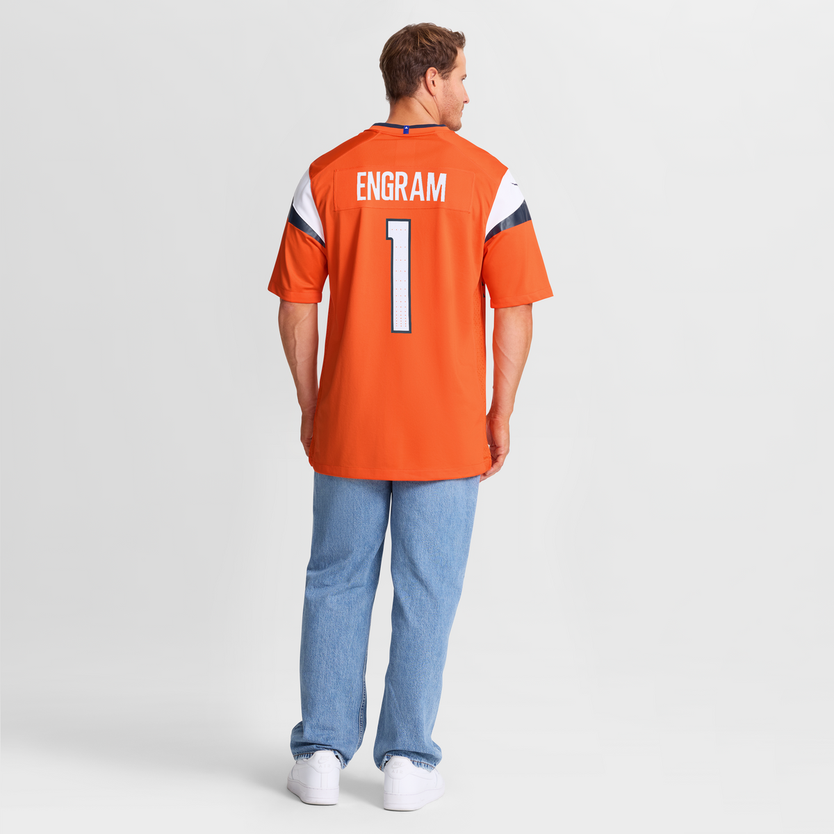 Men's Denver Broncos Evan Engram Orange Team Jersey