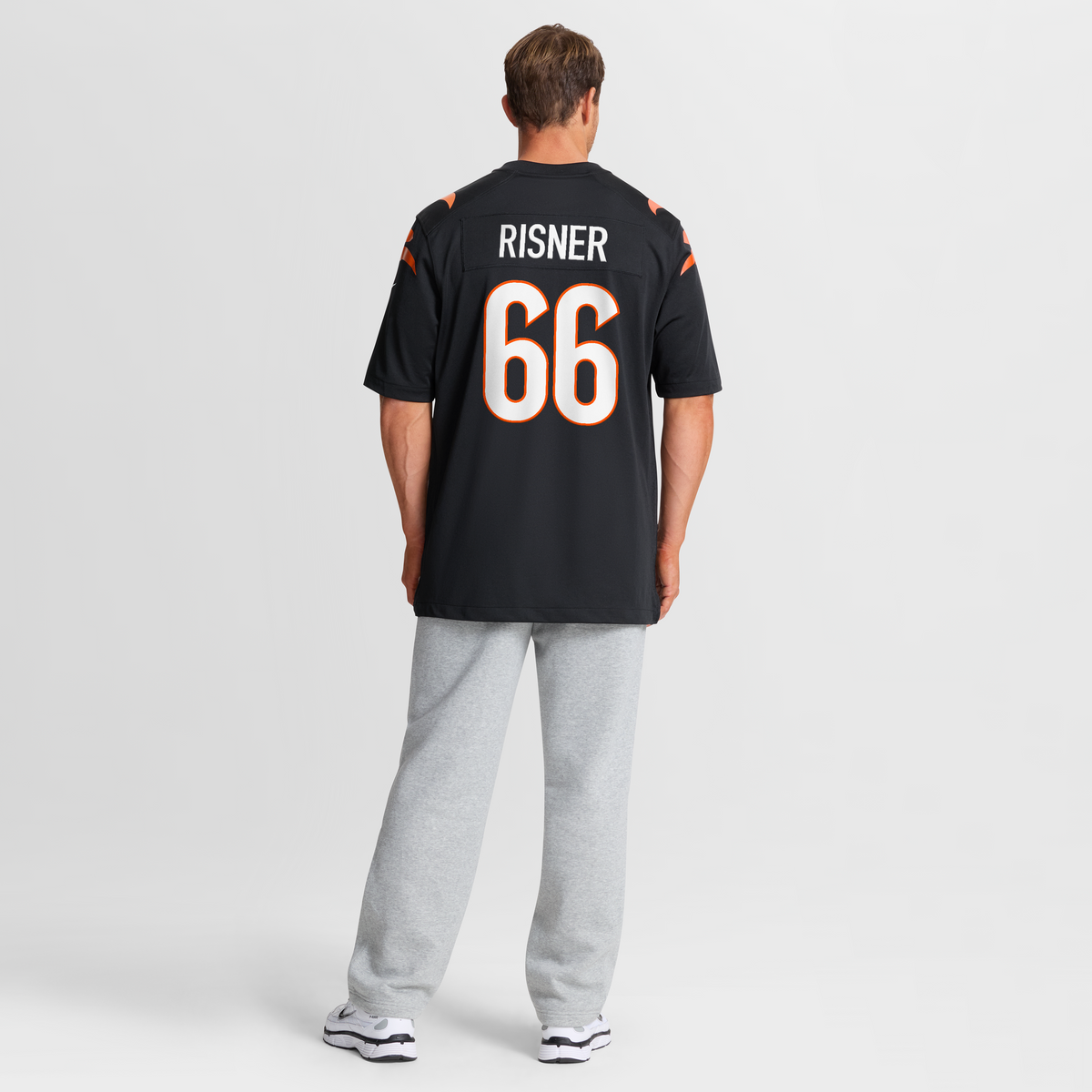 Men's Cincinnati Bengals Dalton Risner Black Team Jersey