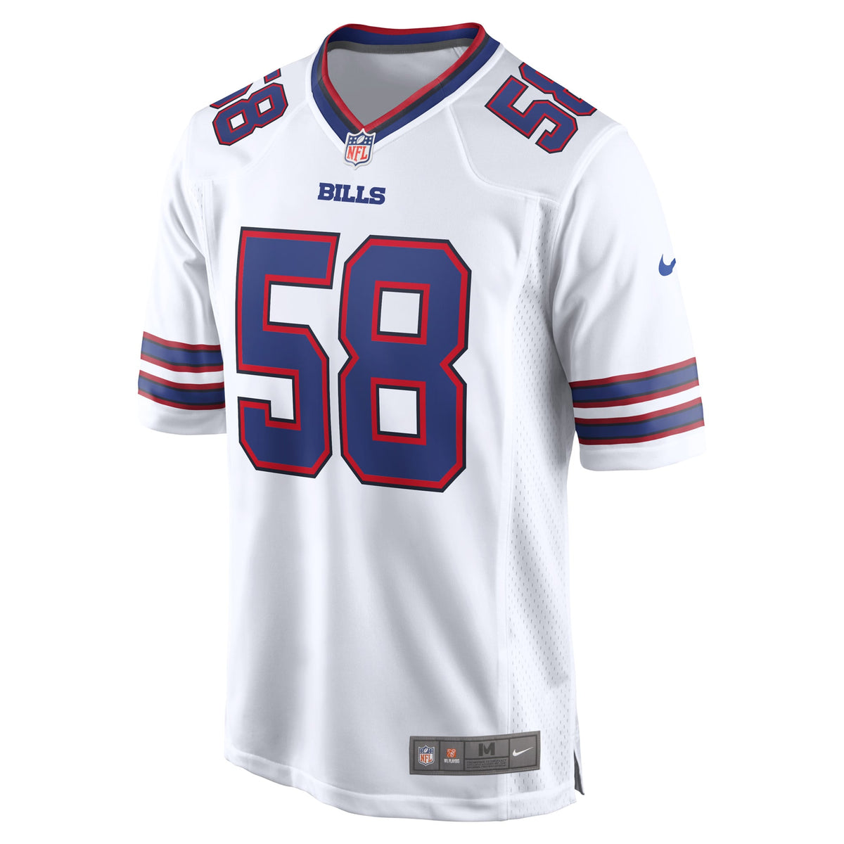 Men's Buffalo Bills Matt Milano White Away Game Player Jersey