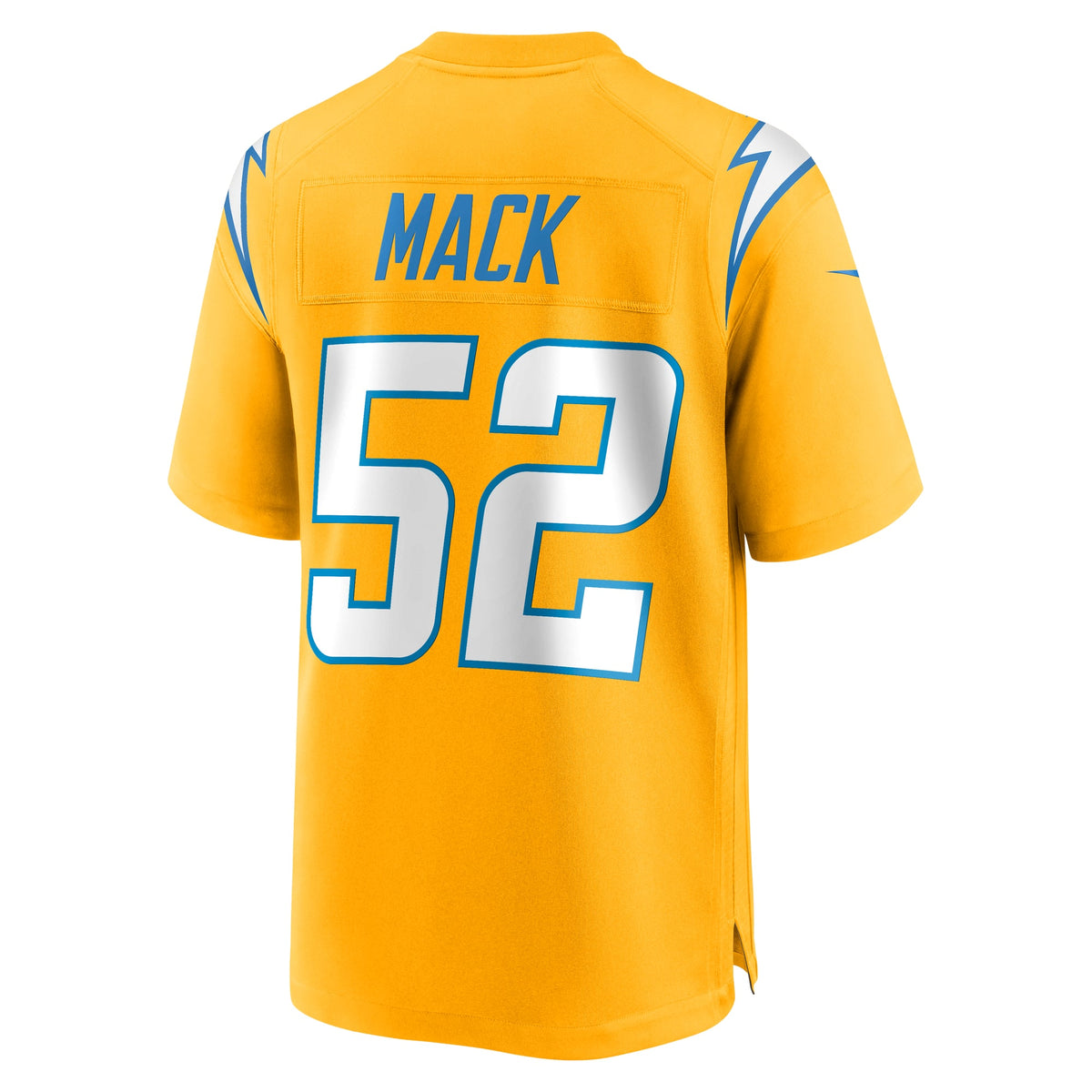 Men's Los Angeles Chargers Khalil Mack Gold Alternate Charger Power Game Player Jersey