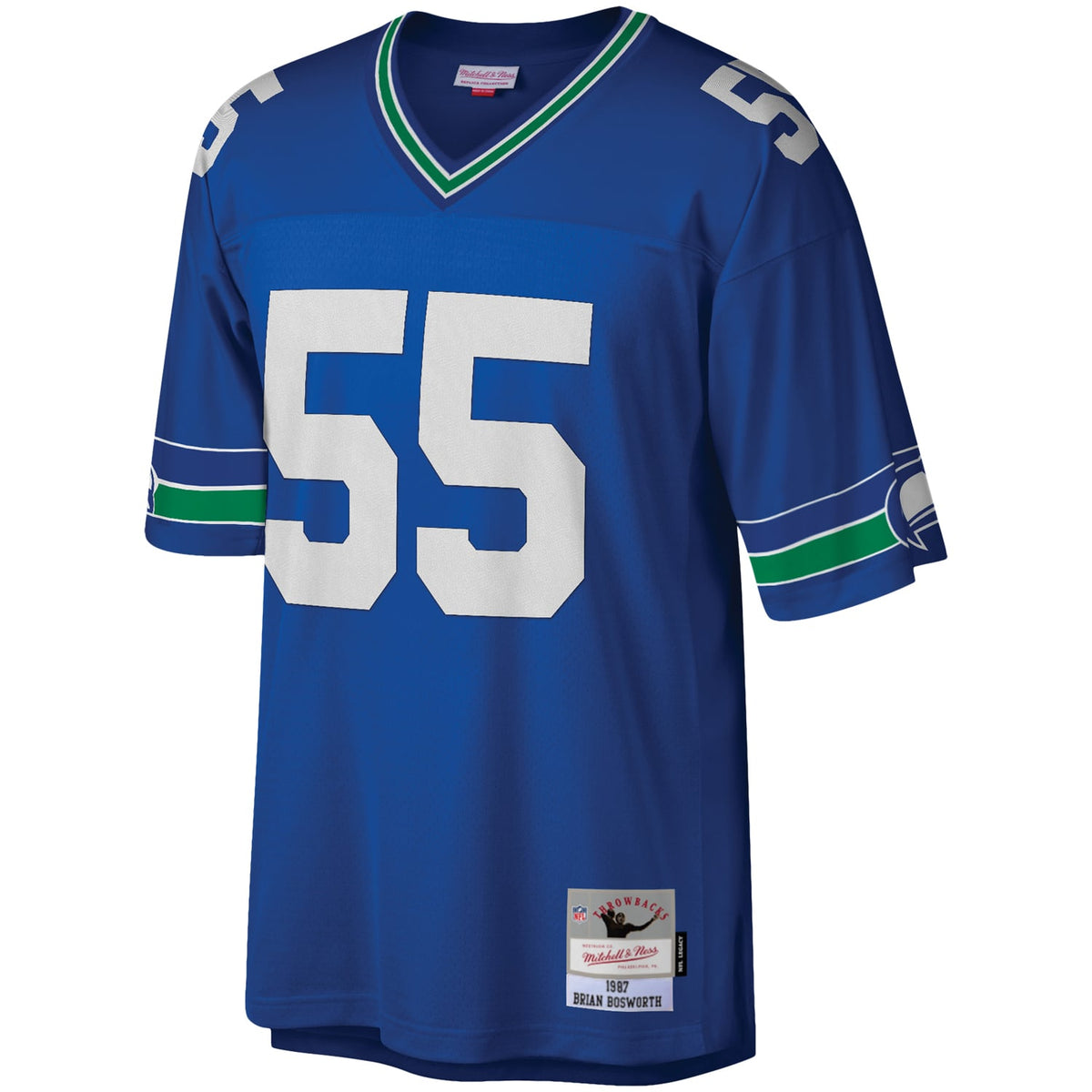 Men's Seattle Seahawks Brian Bosworth Royal Legacy Replica Jersey