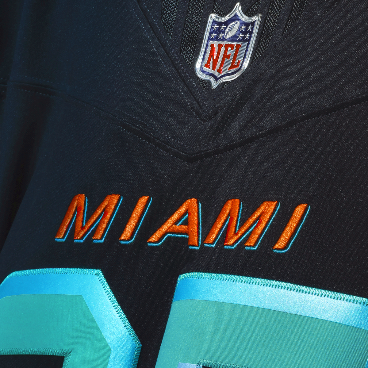 Men's Miami Dolphins Dan Marino Navy Rivalries Collection Stitched Jersey