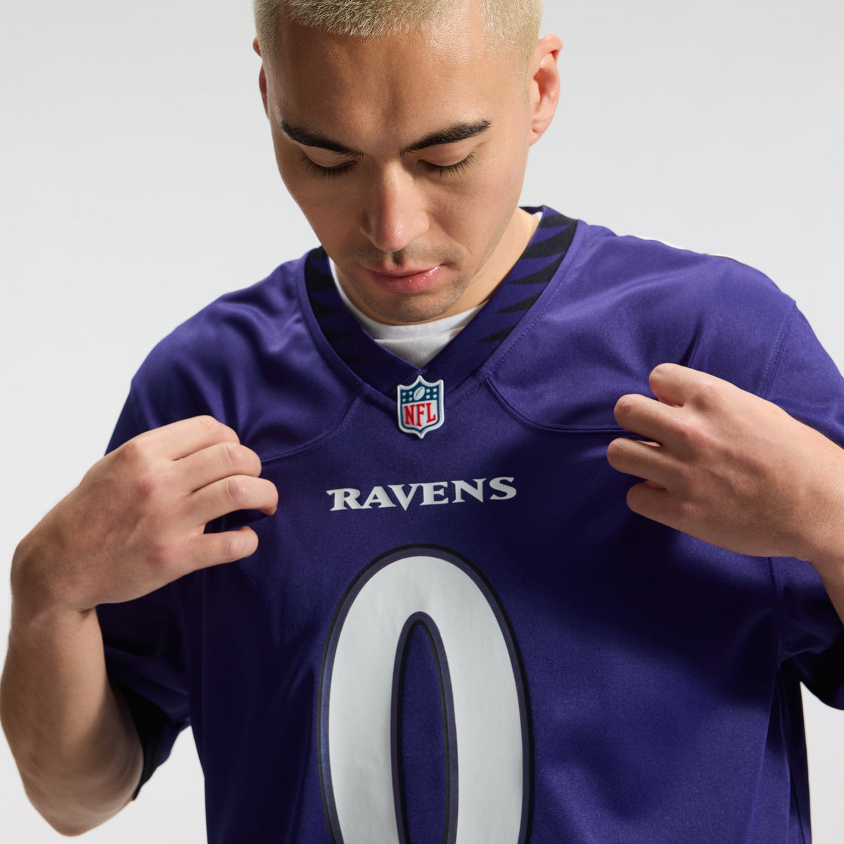 Men's Baltimore Ravens Roquan Smith Purple Team Jersey