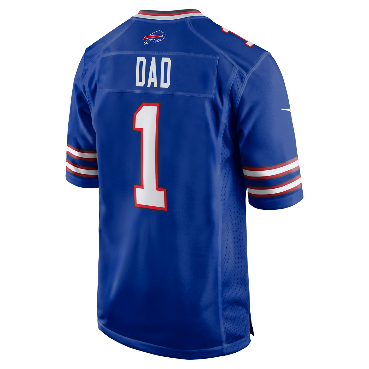 Men's Buffalo Bills Number 1 Dad Royal Jersey