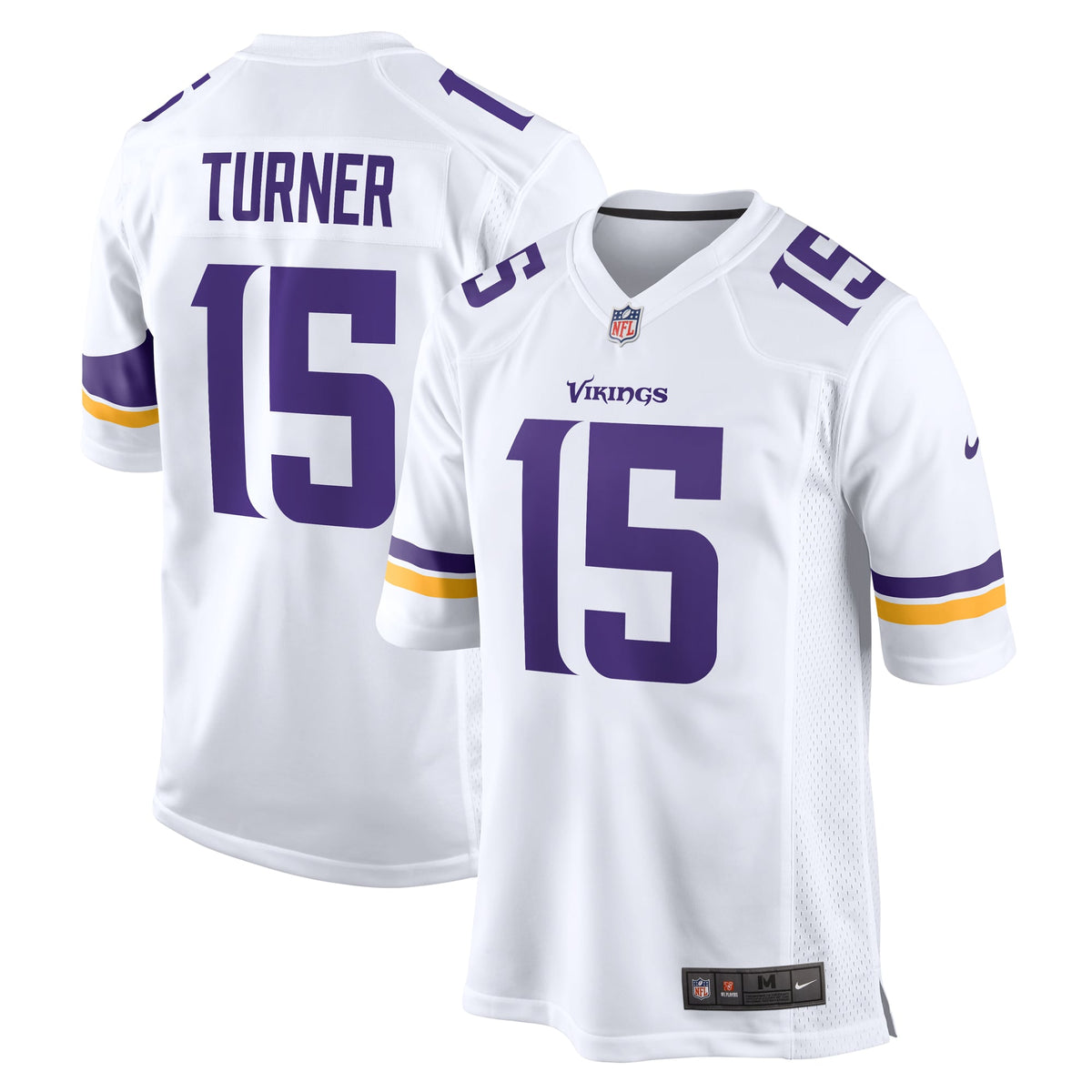 Men's Minnesota Vikings Dallas Turner White Jersey