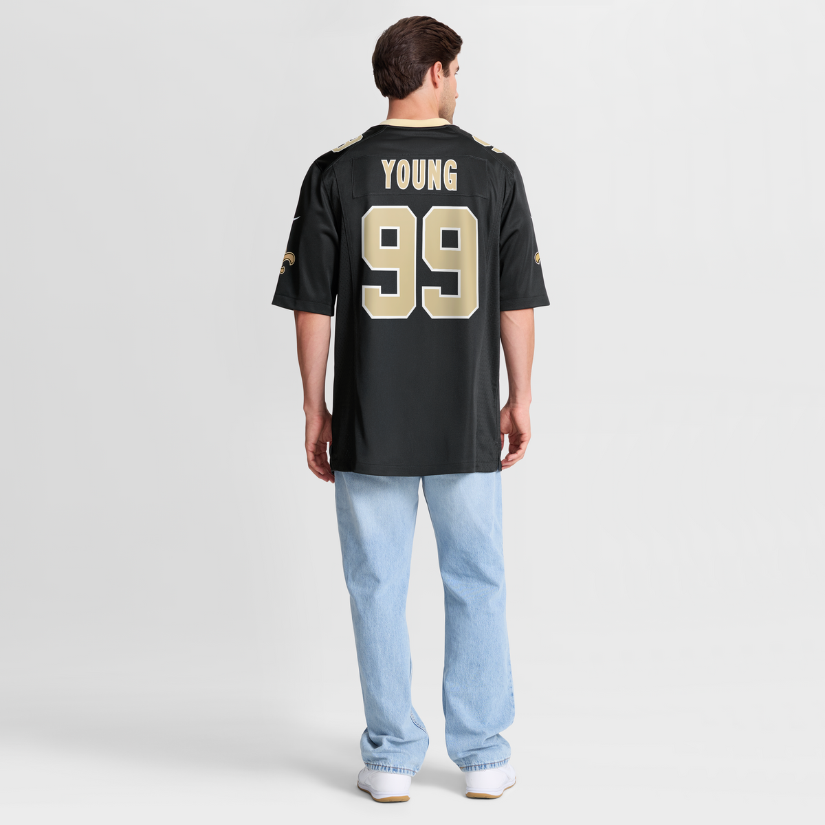 Men's New Orleans Saints Chase Young Black Jersey