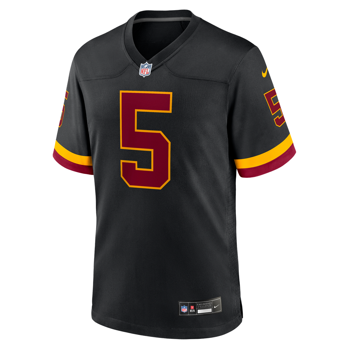 Hail Raiser Men's Washington Commanders Jayden Daniels Black Alternate Jersey